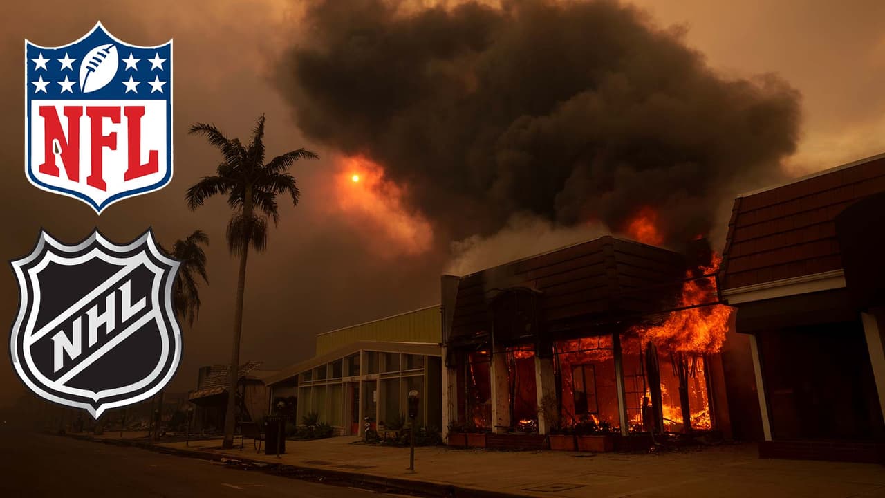 Incendios en Los Ángeles orillan a posponer juego de NHL y NFL está en alerta