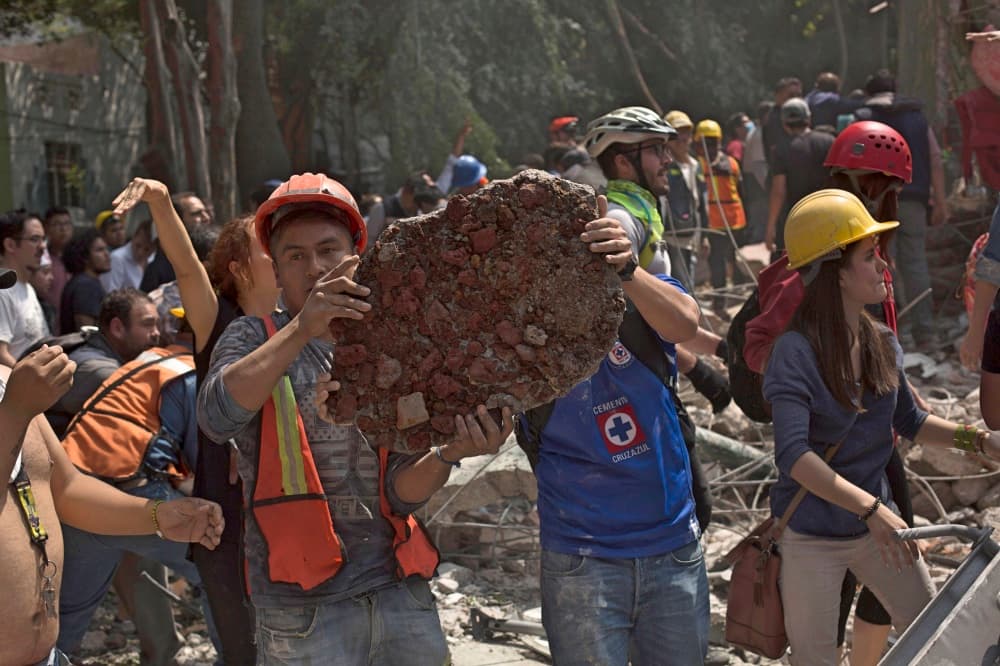 Solidaridad por terremoto en México 2017.