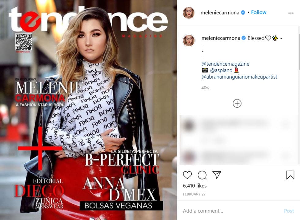 En febrero de este 2020, fue la portada de una revista local de Monterrey, México.
<br>