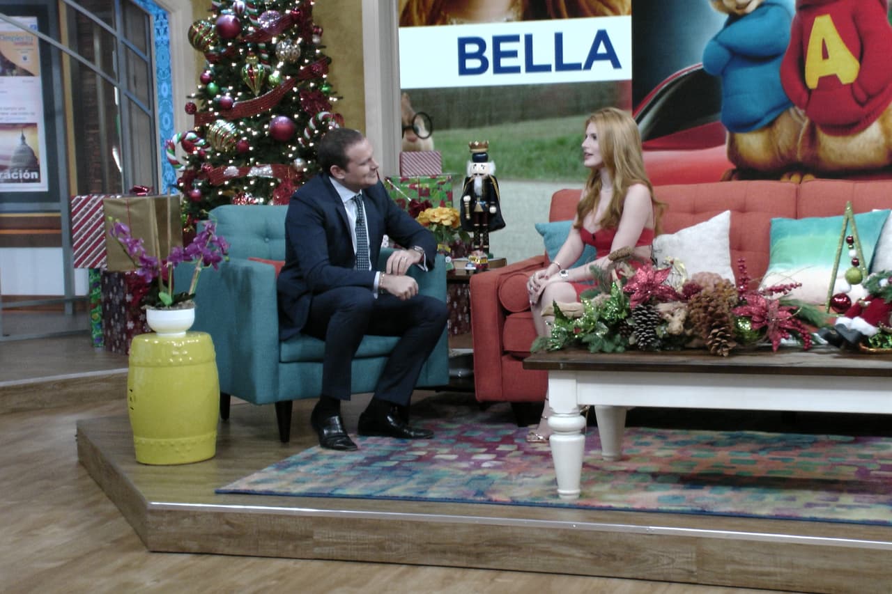 La animación tiene su lado difícil pero a Bella le encanta verse con Alvin y sus ardillas.