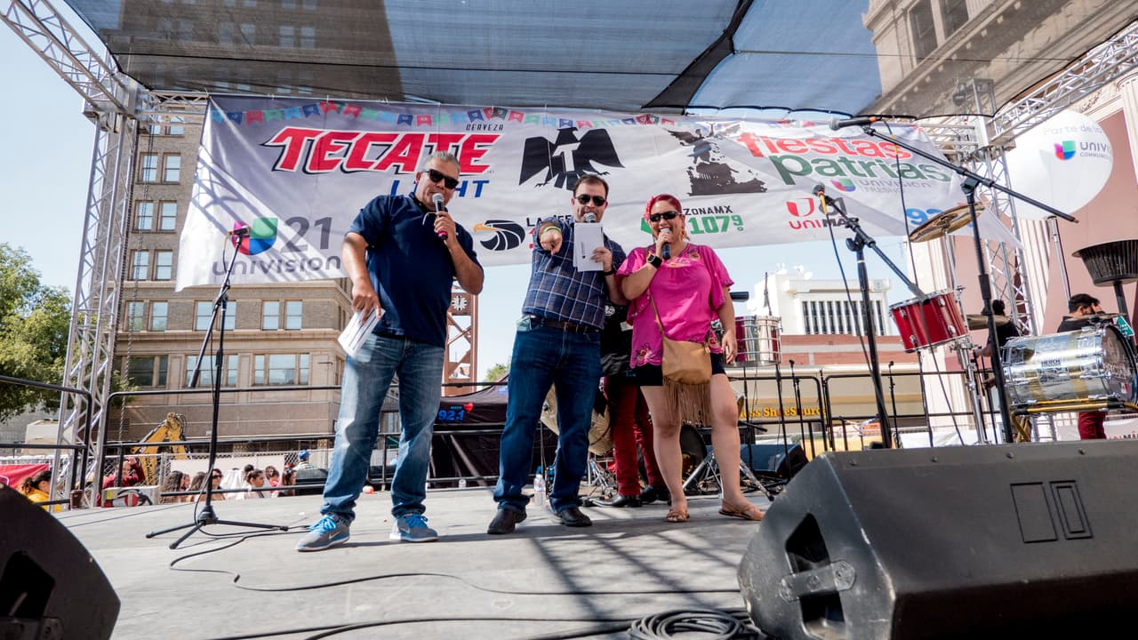 La celebracion de Independencia en el Fulton Mall