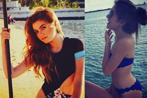 Sofía Castro presumió tremendo bikinazo con esa figura de infarto y derrochó sensualidad en la playa.