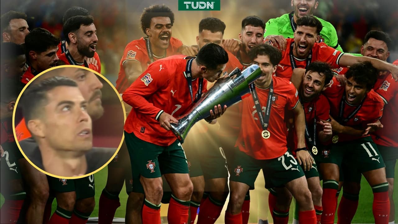 Cristiano Ronaldo deja fluir sus emociones tras ganar la UEFA Nations League