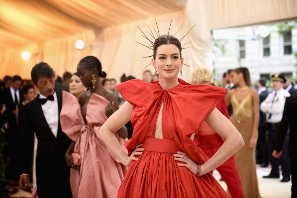 Este vestido es de Valentino Haute Couture.