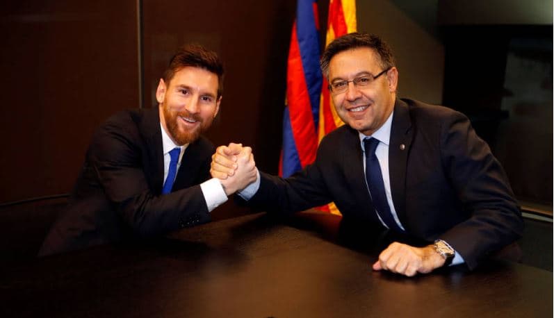 Bartomeu, sobre el futuro de Messi: “Quiere retirarse aquí"