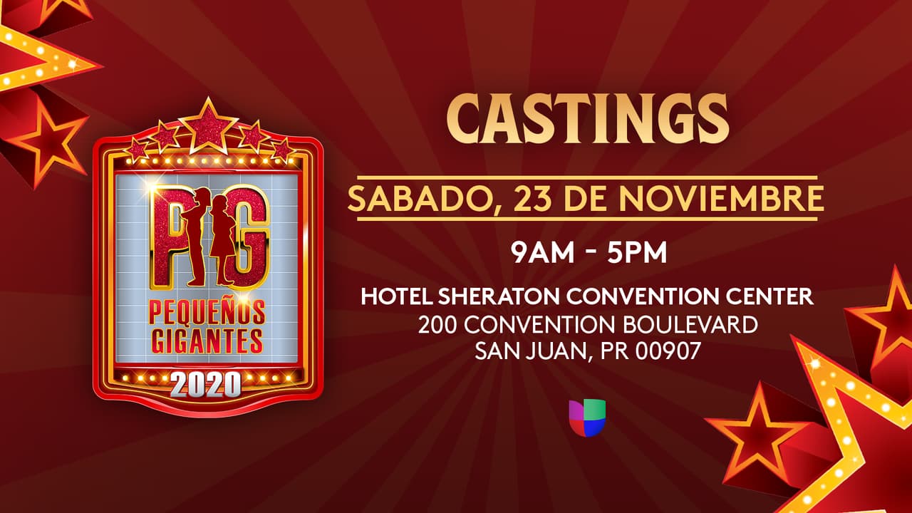 ¡Participa y conviértete en la estrella de Pequeños Gigantes 2020!