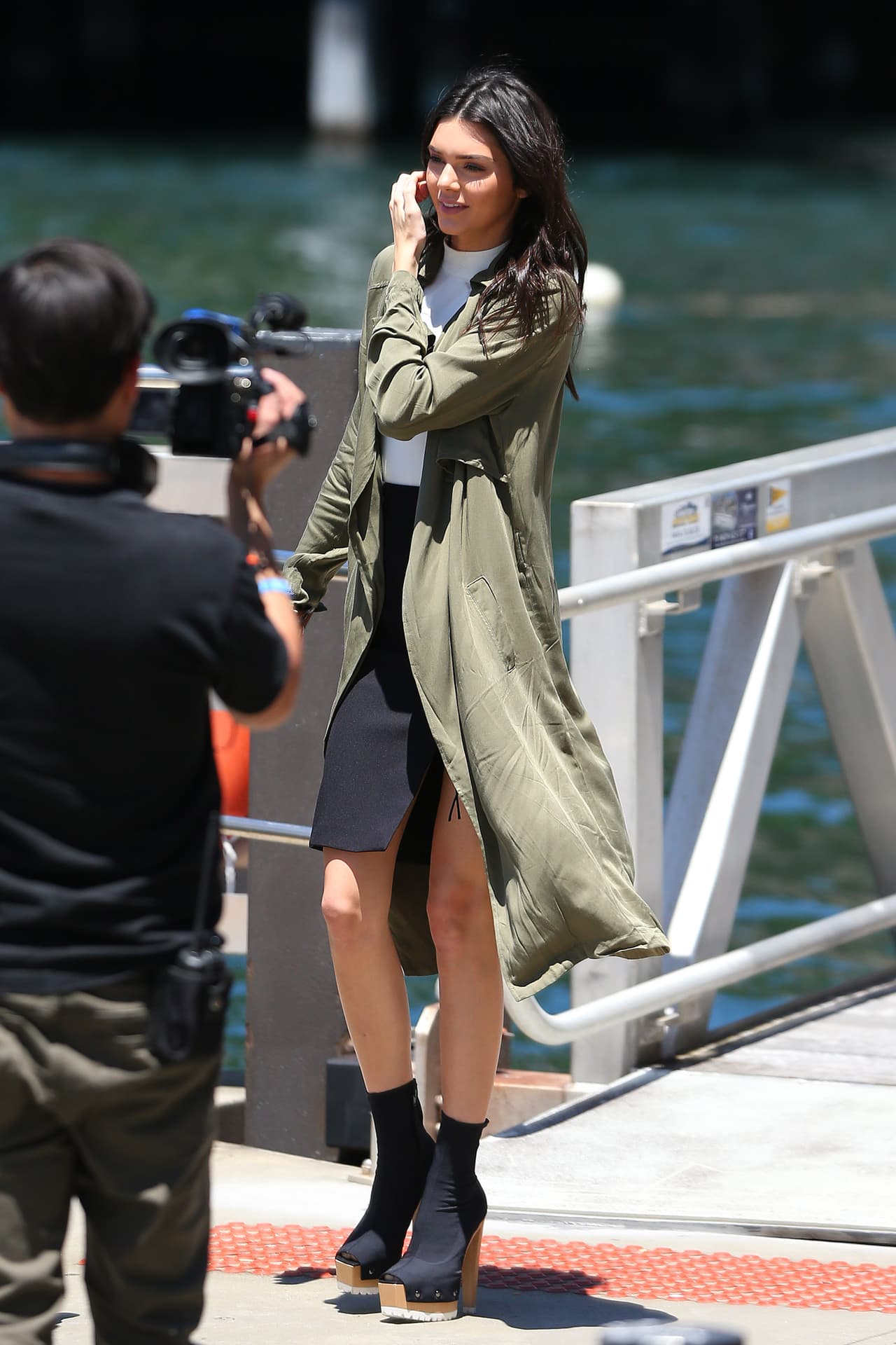 Los fotógrafos y camarógrafos no se hicieron esperar.