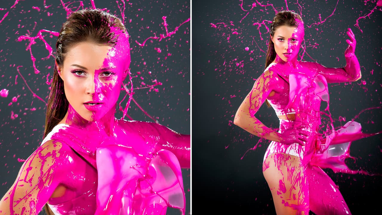 Empapadas de colores vibrantes las chicas enfrentaron un difícil reto que las hizo lucir llenas de energía.