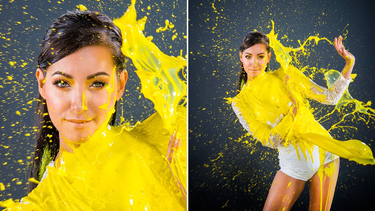 Empapadas de colores vibrantes las chicas enfrentaron un difícil reto que las hizo lucir llenas de energía.