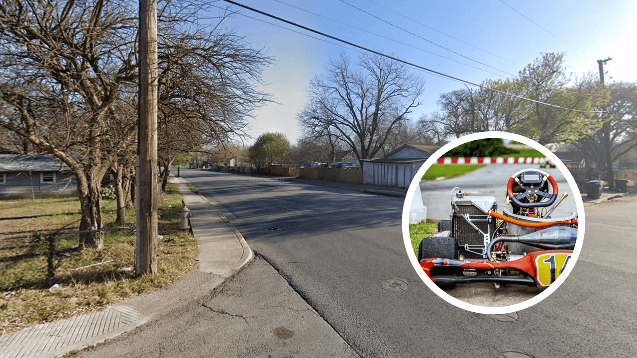 Adolescente conduciendo un go-kart golpea una camioneta y termina herido