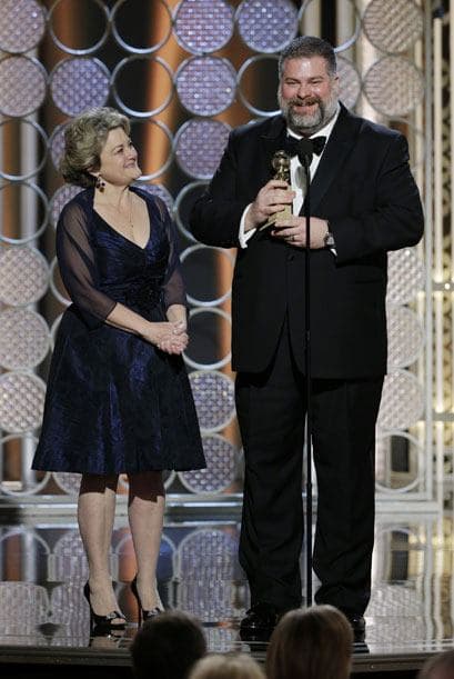 Mejor película animada, 'How to train your dragon 2', con Dean Deblois agradeciendo el triunfo.