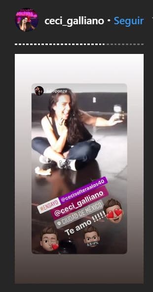 Galliano también compartió el clip que hizo público uno de sus amigos donde se escuchó de fondo 'Te amo', canción de Franco de Vita que forma parte del repertorio de la obra.