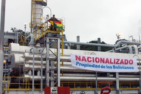 Entre las empresas extranjeras que operaban en Bolivia se encontraban la española Repsol- YPF.