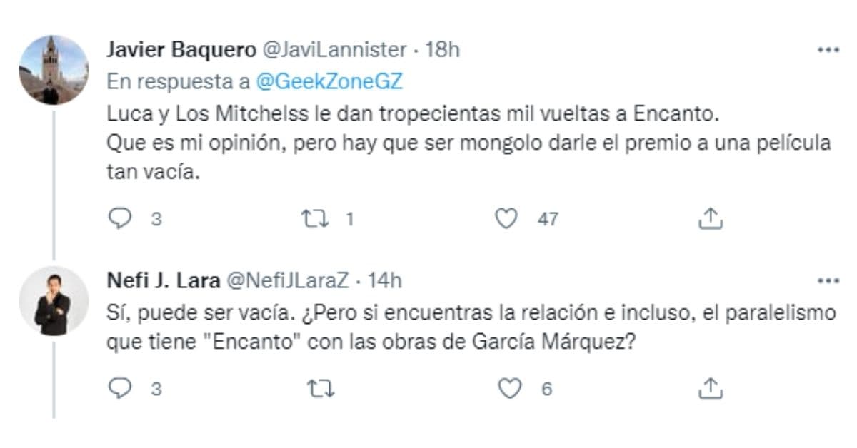 debate ‘Luca’ y ‘Encanto’