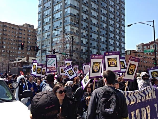 Por la tarde está planeada una gran manifestación en la Michigan Avenue.