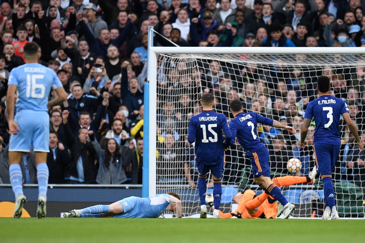 Apenas a los 2 minutos cuándo Kevin de Bruyne puso al frente al Manchester City con un pase de Riyad Mahrez.