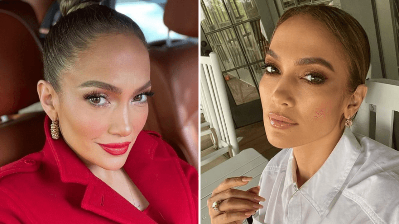 El look navideño de JLo para ir de 'shopping': la chamarra cuesta más de mil dólares (fotos)