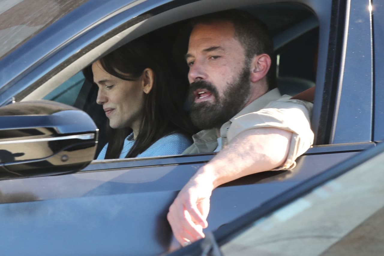 Ben Affleck y Jennifer Garner juntos en California.