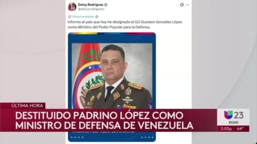 Destituyen a Padrino López del Ministerio de la Defensa