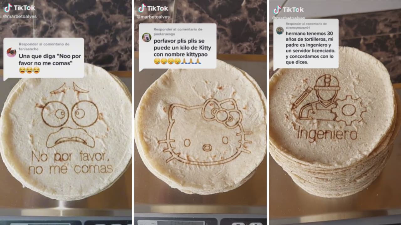 Emprendedor mexicano se hace viral con sus tortillas personalizadas: ejemplos de sus diseños