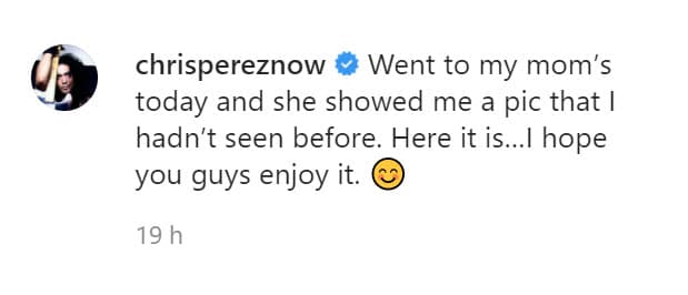 "Fui a casa de mi madre hoy y me enseñó
<b><a href="https://www.instagram.com/p/CT-2TcsMEDY/" target="_blank"> una foto que no había visto antes</a></b>. Aquí está. Espero que la disfruten", escribió el músico, quien hoy ya tiene 52 años.
<br>