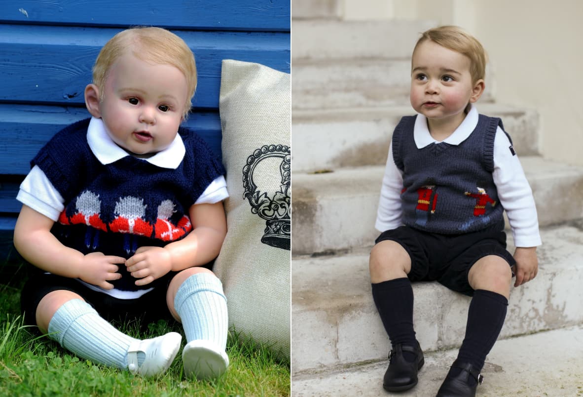 Una mujer realizó un muñeco muy real.