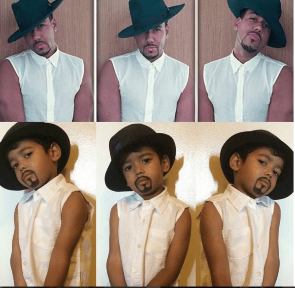 La imagen no sólo causó comentarios negativos, sino incluso inspiró el disfraz de este pequeñín.