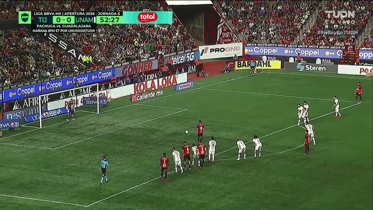 ¡GOL!  anota para Club Tijuana. Gilberto Mora
