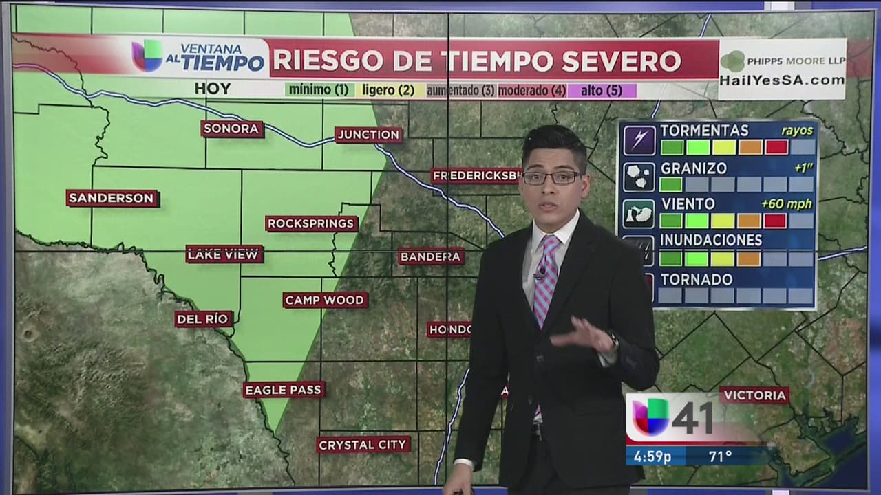 Reporte de tormentas y granizo en la región