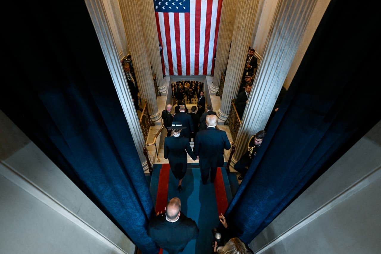 La toma de posesión de Trump, 20 de enero de 2025.