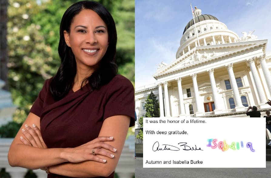 Asambleísta de California renuncia y firma la carta junto a su hija