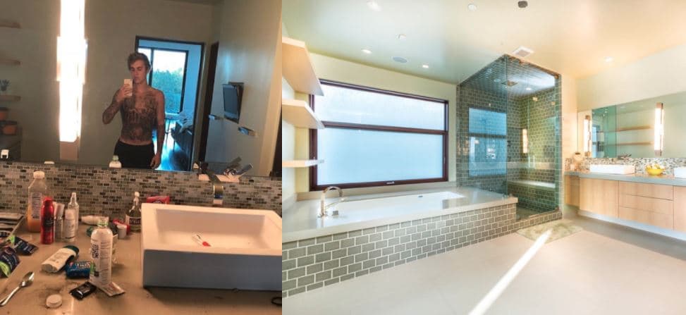 Si Bieber tiene ganas de ducharse en un baño diferente cada día entre lunes y viernes, en esta mansión puede hacerlo: cuenta con cinco baños completos y uno para las visitas.