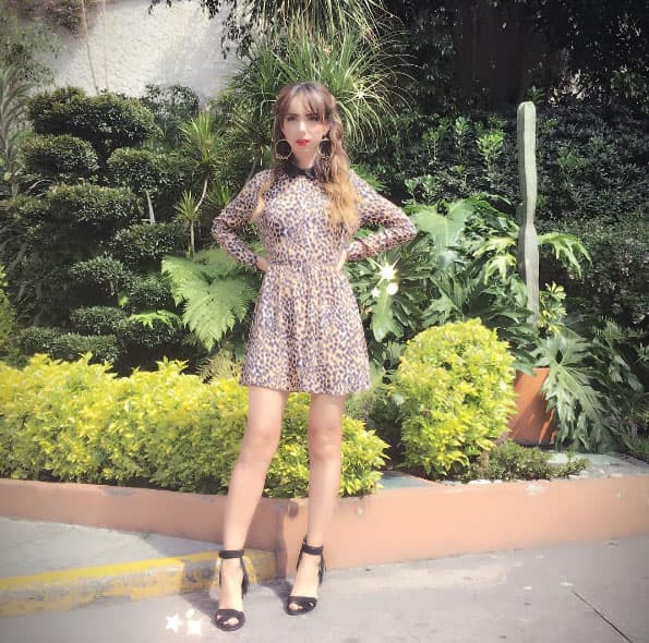 Este lindo vestido de animal print es ideal para un look girly y chic.