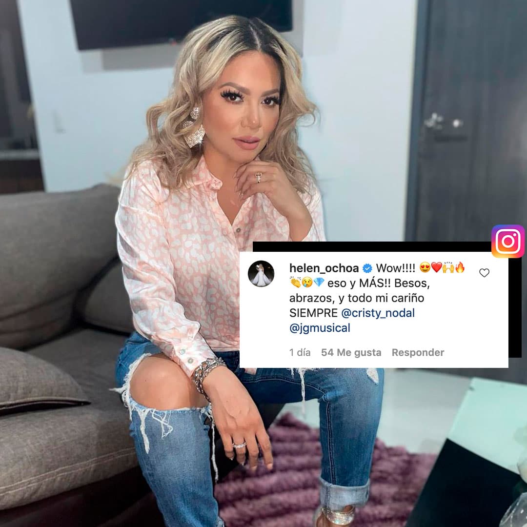 Finalmente, Helen Ochoa no se pudo resistir y le envió todo su cariño tanto a Cristy, como a don Jaime.