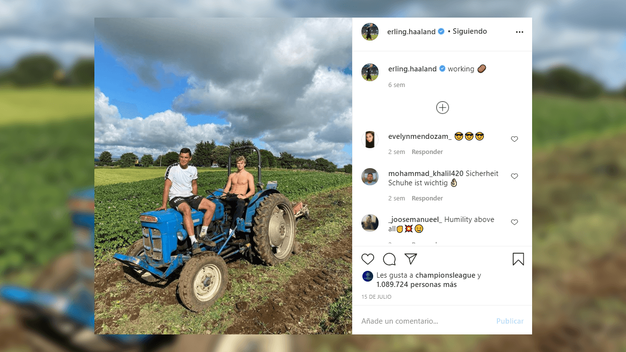 Erling Haaland de vuelta en Noruega