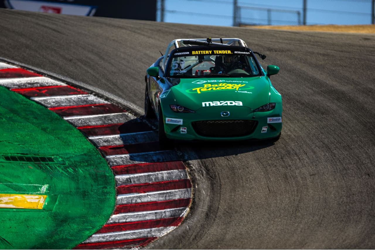 Jaime atravesando el famoso 'Corckscrew' en Laguna Seca