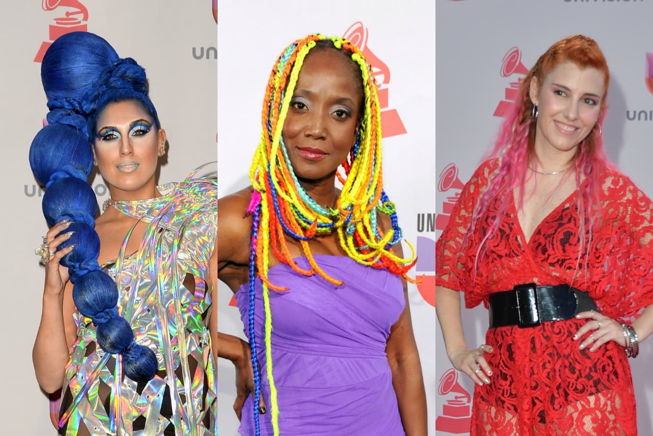 Por la alfombra de Latin GRAMMY han pasado peinados que se quedan para el recuerdo, pero por su extravagancia. ¡Checa los más originales!