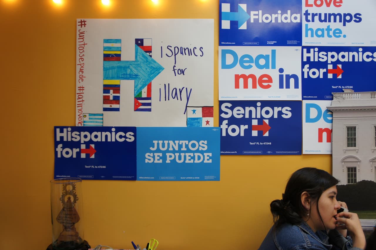 Facing criticism of Hispanic ground game, Clinton camp points to early success in Florida