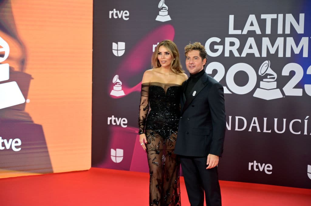 Rosanna Zanetti acompañó a su esposo, el famoso cantante español, David Bisbal.