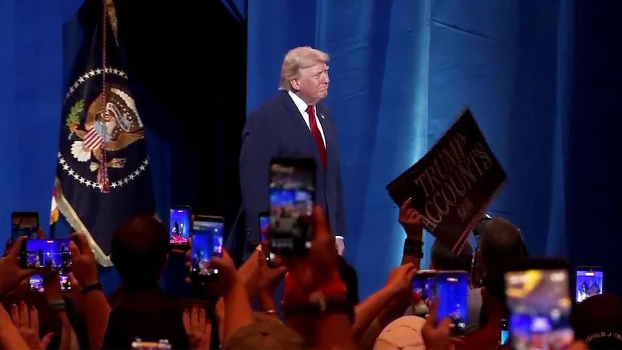 Trump habla de economía, comercio y un nuevo proyecto para la Casa Blanca durante discurso en Las Vegas