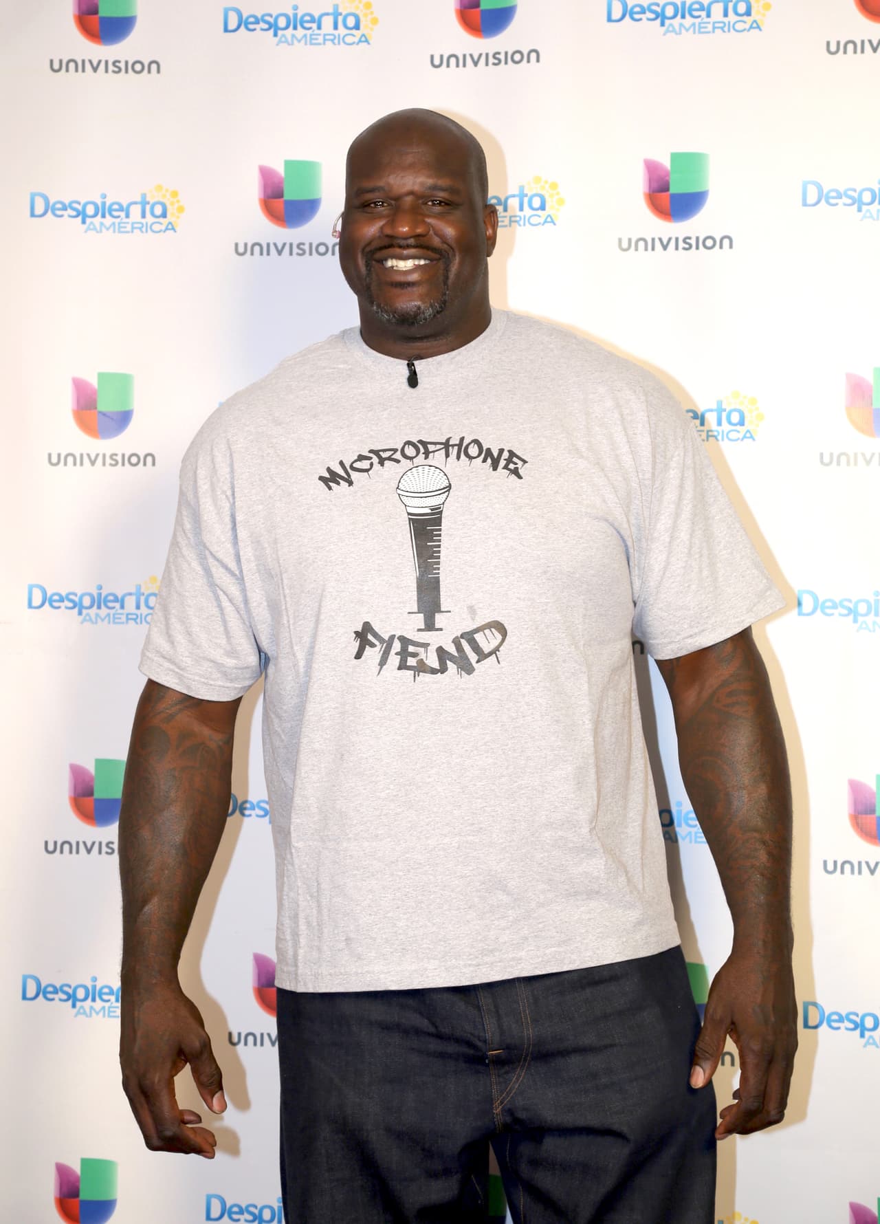 Shaquille O' Neal tuvo una mañana muy divertida e invitó a todos a ver su película.
