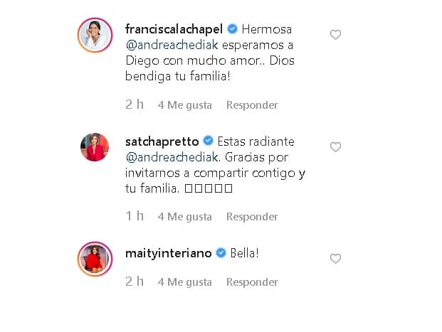 Francisca Lachapel y Maity Interiano estuvieron ausentes por motivos laborales, sin embargo le enviaron un lindo mensaje a través de las redes sociales.