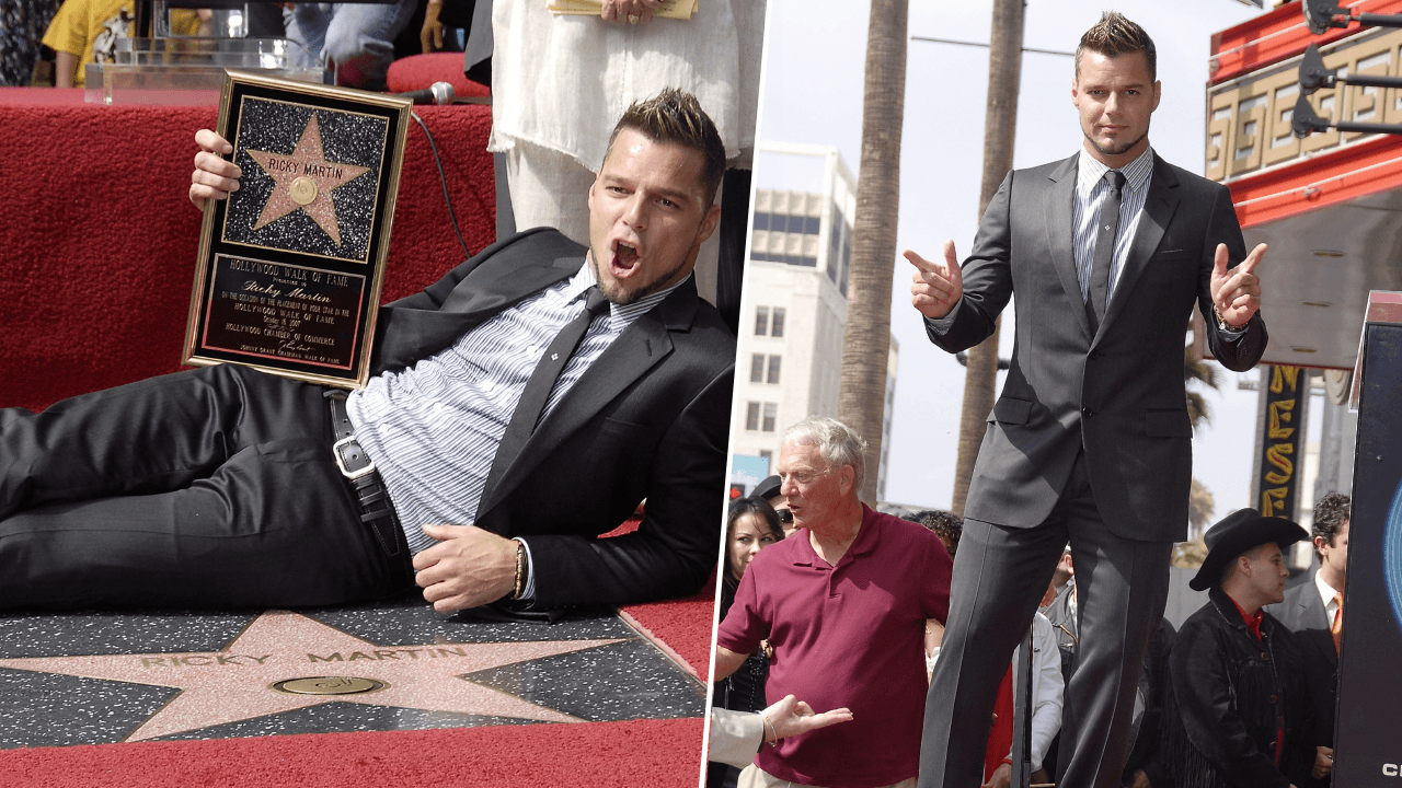 <b>Ricky Martin:</b> Logró la cúspide del reconocimiento en la popular avenida de Los Ángeles en 2007