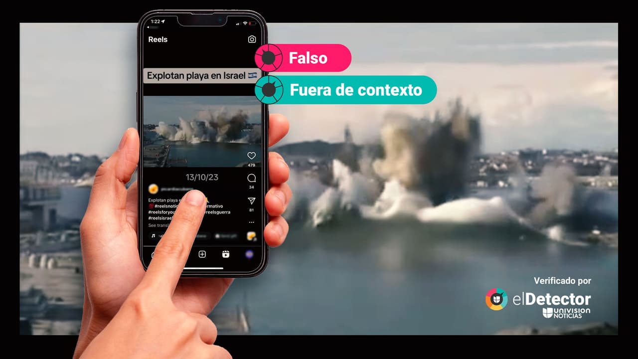 Ese video no muestra cómo “explotan playa de Israel”: fue grabado en un puerto de Noruega en 2008