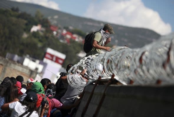 De acuerdo con informes de las autoridades, fueron alrededor de 600 los manifestantes.