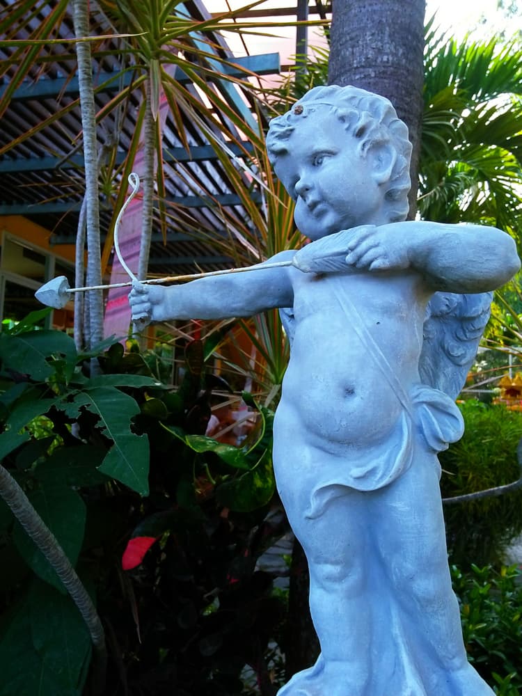 En varias representaciones Cupido se ve como un personaje un tanto travieso, sin control y mañoso, pero en general se le ve benévolo, interesado en la felicidad no sólo de los humanos, sino también de aquellos seres inmortales, por lo que adoraba hacer "juegos" para juntarlos y hacer que fueran pareja - algo que permanece hasta nuestros días.