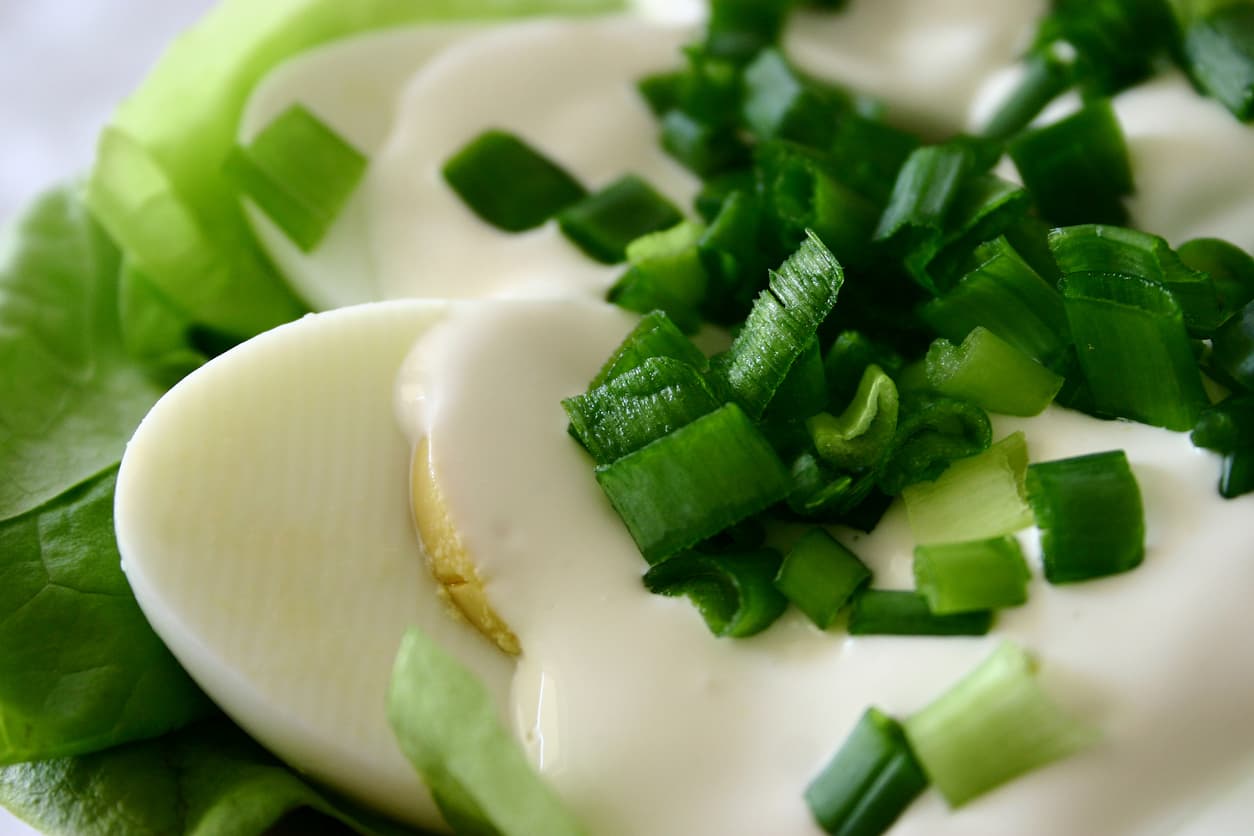 Ensalada de huevo con espinacas | Reto 28