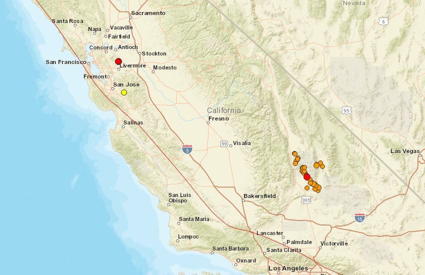 Dos nuevos sismos por encima de los 4 de magnitud mueven el norte de California