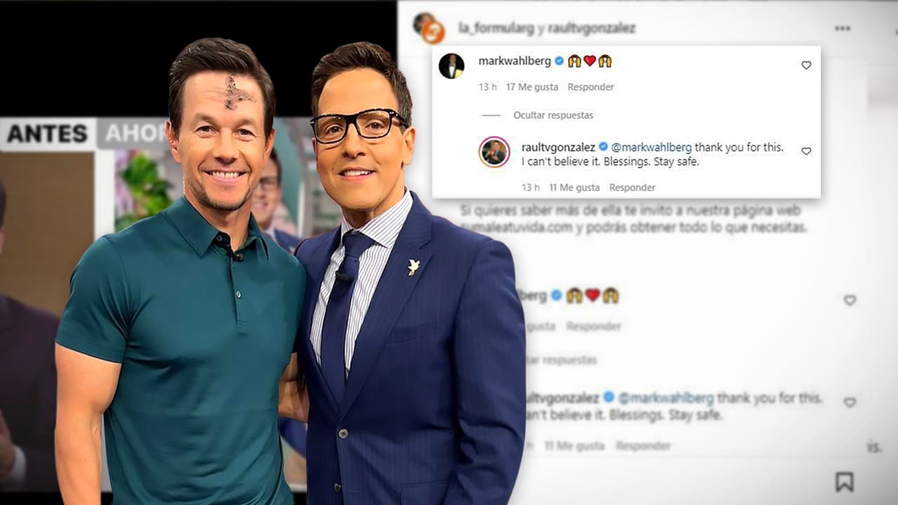 Raúl González no puede creer que Mark Wahlberg “le comenta todo el tiempo” en redes por su pérdida de peso