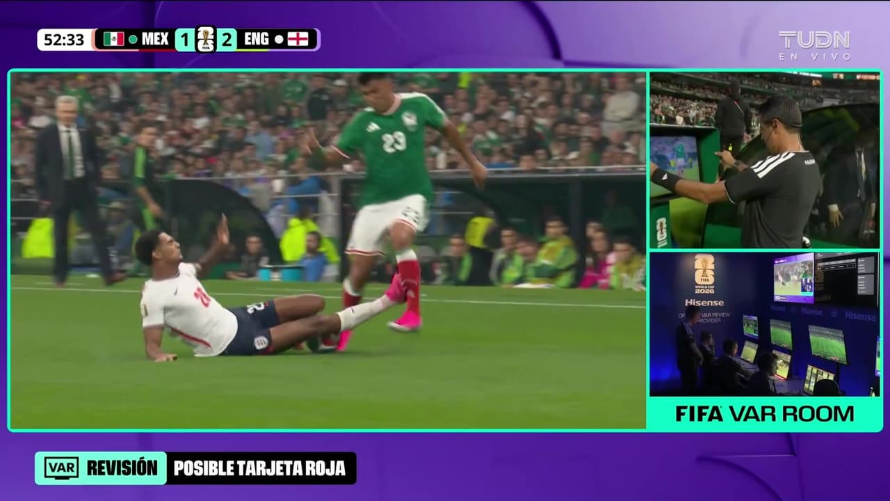 ¡Entrada criminal a Gallardo! Inglaterra se queda con 10